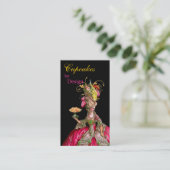 マリー·アントワネット·ピーコックとケーキ 名刺 (スタンド正面)