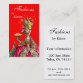 マリー·アントワネット·ピーコックとケーキ 名刺 (正面/裏面)