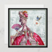 マリー・アントワネット&ブルーバード 招待状 (正面/裏面)