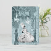 マリー·アントワネット·ブルー·レット·ケ食べーキ招待状 招待状 (スタンド正面)