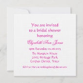 マリー・アントワネット ホットピンク & パリ 招待状 (裏面)