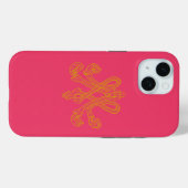 マリー・アントワネット モノグラム ホットピンク Case-Mate iPhoneケース (裏面 (横))