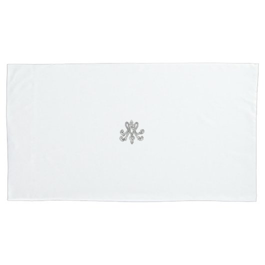 マリー·アントワネット-モノグラム-モ王室のノグラム 枕カバー (正面)