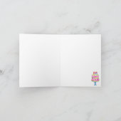 マリー・アントワネット　レット・ゼム・イート・ケーキ　イエロー・フローラル サンキューカード (内部)