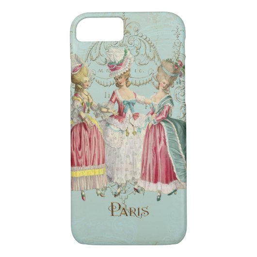 マリー・アントワネット・レディースin待ち Case-Mate iPhoneケース (裏面)