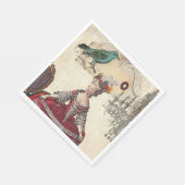 マリー・アントワネット ヴィンテージ フレンチ パリのシャンデリア スタンダードランチョンナプキン (角)