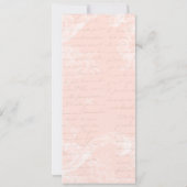 マリー・アントワネット ヴェルサイユ パーティー ピンクの招待状 招待状 (裏面)