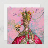 マリー・アントワネット 彼らにケーキを食べさせて 招待状 (正面/裏面)