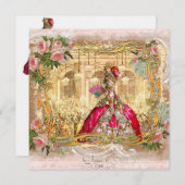 マリー·アントワネット 招待状 (正面/裏面)