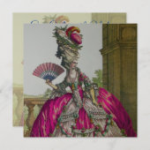 マリー・アントワネット ~ 招待状 / 出席の返事 (正面/裏面)