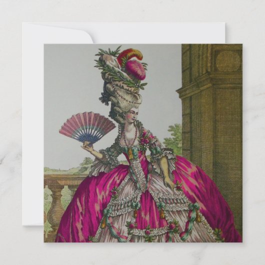 マリー・アントワネット ~ 招待状 / 出席の返事 (正面)