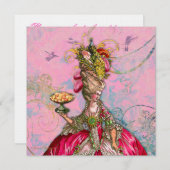 マリー・アントワネット　貧民にケーキを食べさせろ 招待状 (正面/裏面)