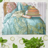 マリー・アントワネットinアクア キッチンタオル (折り畳み)