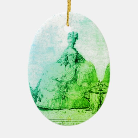 ♥マリー・アントワネットMarie Antoinetteみすぼらしいシック♥ セラミックオーナメント (正面)