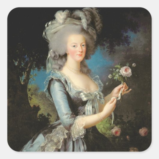 マリー・アントワネットwith aバラ, 1783 スクエアシール (正面)