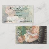 マリー・カサットによる紅茶のコップ 名刺 (正面/裏面)