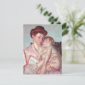 マリー・カサットのヴィンテージ印象派「眠れる赤ちゃん」 (スタンド正面)