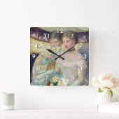 マリー・カサット - ロージュ スクエア壁時計 (ホーム)