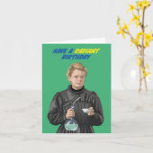 マリー・キュリーは放射誕生日を持つ カード (黄色い花)