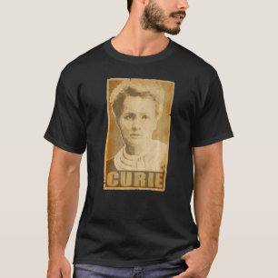 マリー・キュリー破れたプロパガンダポスター Tシャツ