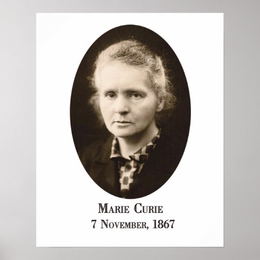 マリー・キュリー・アートプリント ポスター (正面)