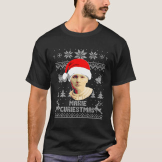 マリー・キュリー・マリー・キュリストマおもしろい・クリスマス Tシャツ