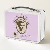 マリー・キュリー – ラベンダー メタルランチボックス (裏面)
