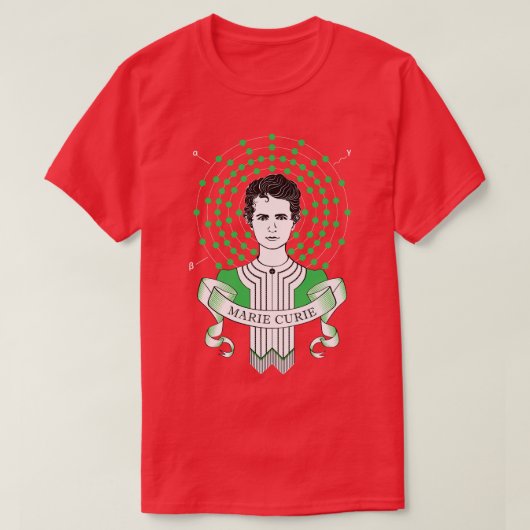 マリー・キュリー Tシャツ (デザイン正面)