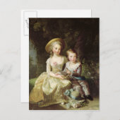 マリー・テリーズ・シャーロットの子ポートレート ポストカード (正面/裏面)