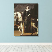 マリー・デ・メディチの馬術ポートレート キャンバスプリント (インサイチュ (ウッドフロア))