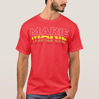マリー ファーストネーム おもしろ ビンテージ 日の入り マリー 男の子 Tシャツ