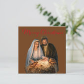 マリー、ヨセフ、赤ちゃんイエスの降誕 シーズンカード (スタンド正面)