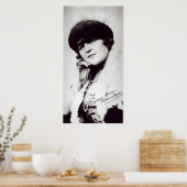 マリー・ロイドのサイン入り写真 ポスター (キッチン)