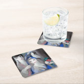 マリー・ローレンシン夫人と鳩 スクエアペーパーコースター (インサイチュ)