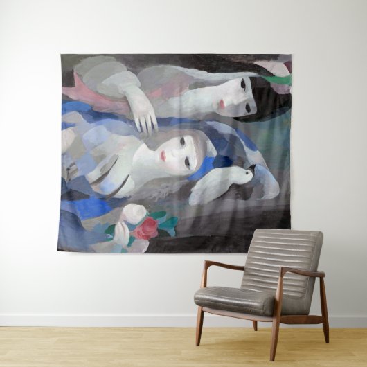 マリー・ローレンシン夫人と鳩 タペストリー (インサイチュ(横))