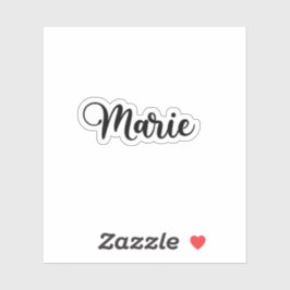 マリー 名前 - 手書きカリグラフィー シール