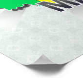 マリ国旗の地図2.0 ポスター (角)