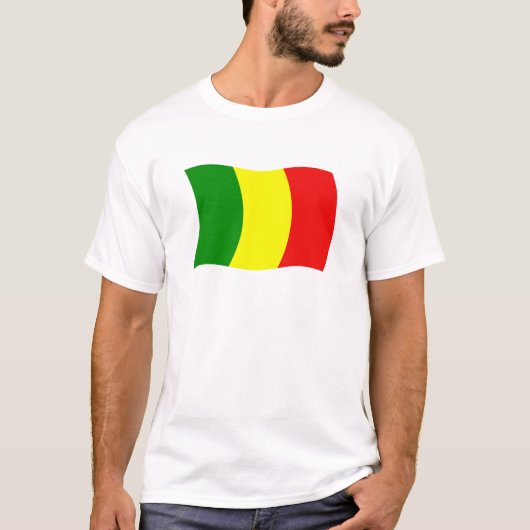 マリ国旗シャツ Tシャツ (正面)
