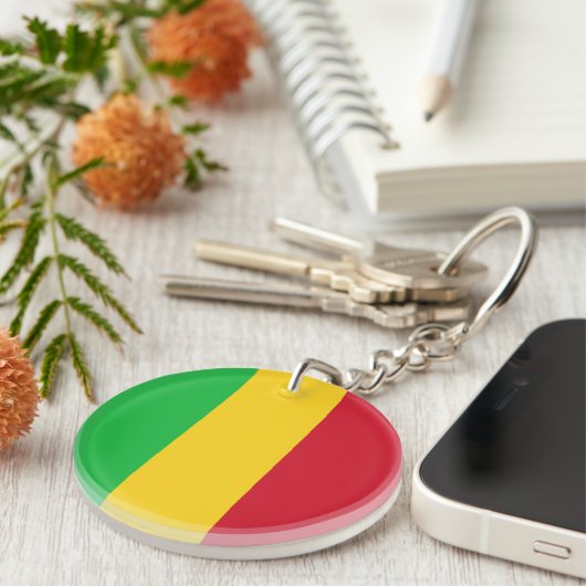 マリ国旗 キーホルダー (正面右)