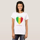 マリ国旗 スウィートハート Tシャツ (正面フル)