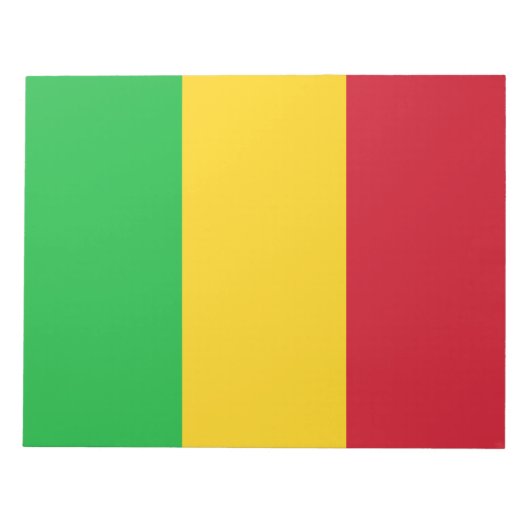 マリ国旗 ノートパッド (正面)