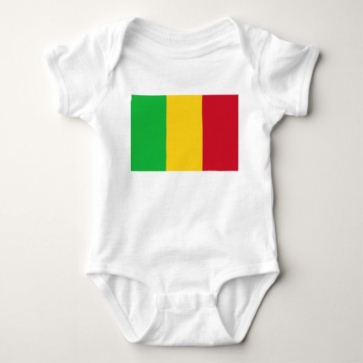 マリ国旗 ベビーボディスーツ (正面)