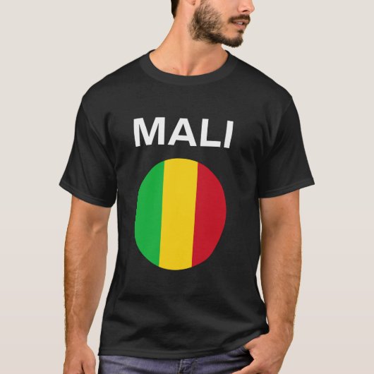 マリ国旗 モダン Tシャツ (正面)