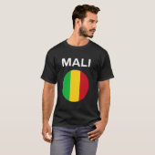 マリ国旗 モダン Tシャツ (正面フル)