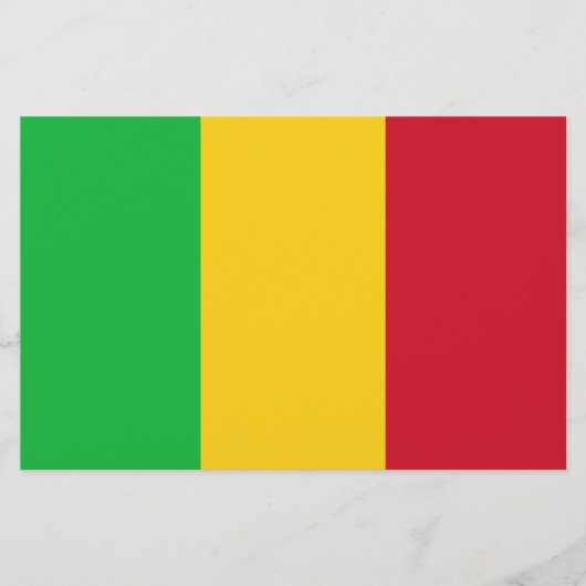 マリ国旗 便箋 (正面)