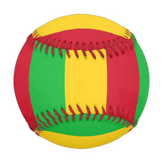 マリ国旗 野球ボール (正面)