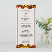 マリ独身のゴフランスのルド結婚式 プログラム (スタンド正面)