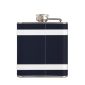 マリ航海のンネービーブルーホワイトストライプ フラスク (裏面)