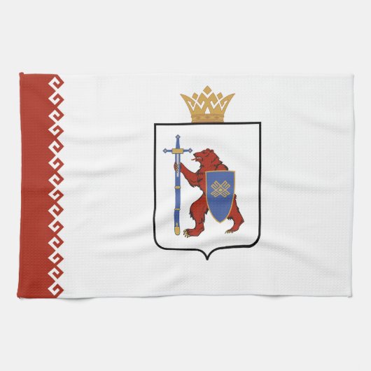 マリ・エル共和国旗 キッチンタオル (横)