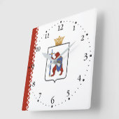 マリ・エル共和国旗 スクエア壁時計 (傾斜)